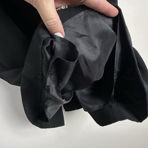 Vtg 90s Cache Slip Dress Fairy Grunge Sz 4 Beaded Fringe V Neck Cocktail Cruise - Picture 6 of 13